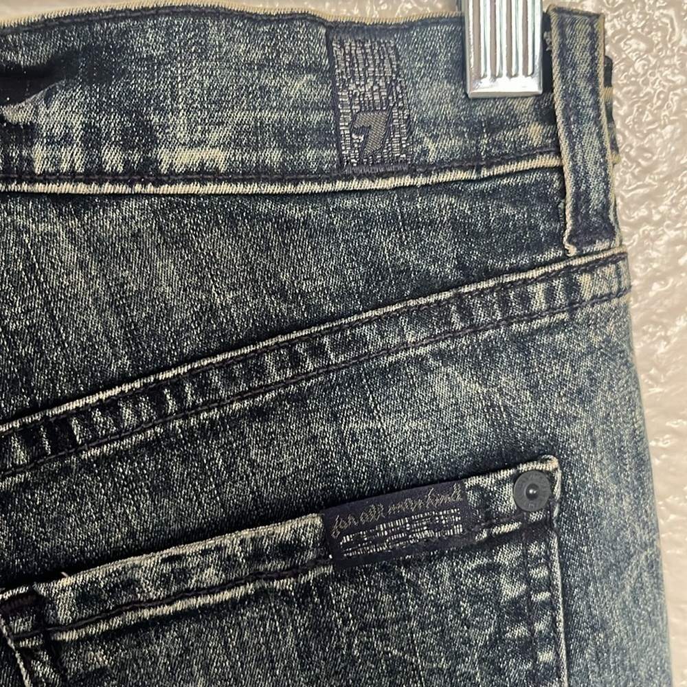 7 for all Mankind Acid Wash High Waist Gwenevere Jeans - Picture 5 of 6